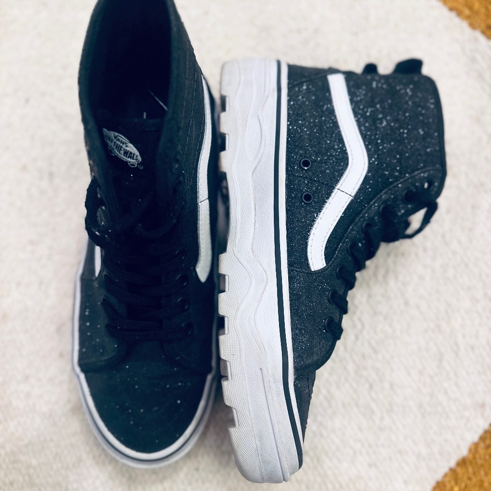 Adidas Black Sparkling High Tops